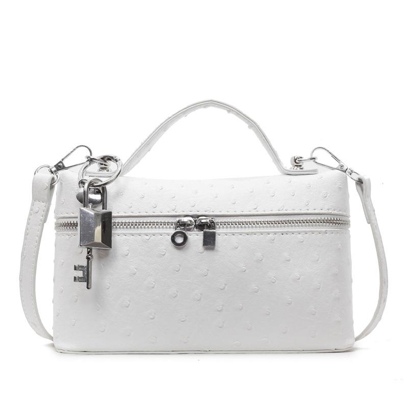 Trendy New Products Personalized Ostrich Pattern Portable Small Square Bag Women's Fashion Commuting Versatile High Sense Messenger Bag