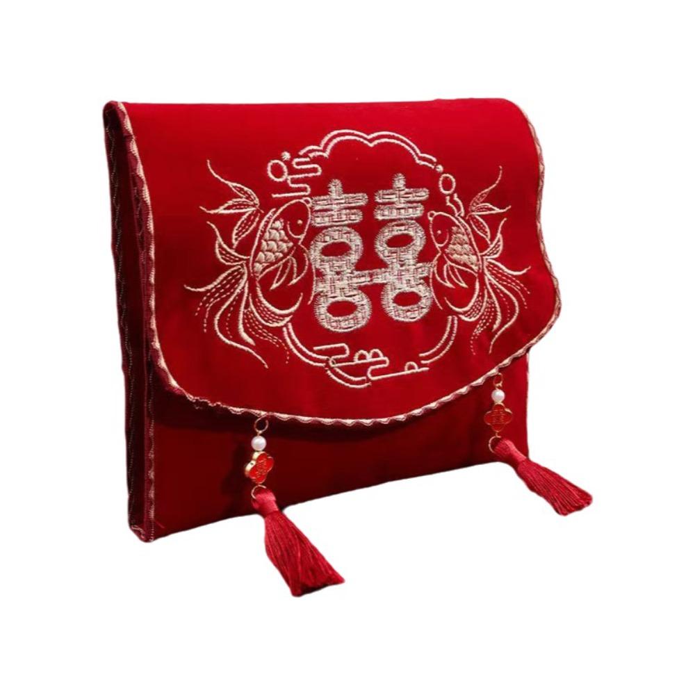 Luxury Big Red Envelope Traditional Ten Thousand Yuan Red Envelope  Gift Giving