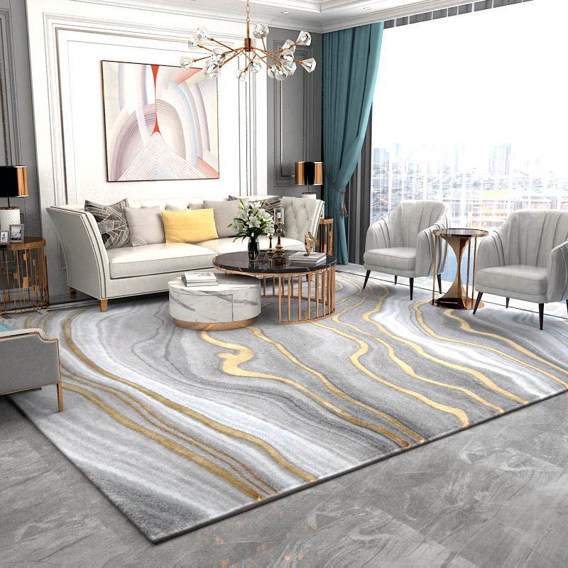Carpet American Living Room Modern Simplicity of Large Carpet Light Luxury Nordic Bedroom Floor Mat Absorbent Carpet Doormat