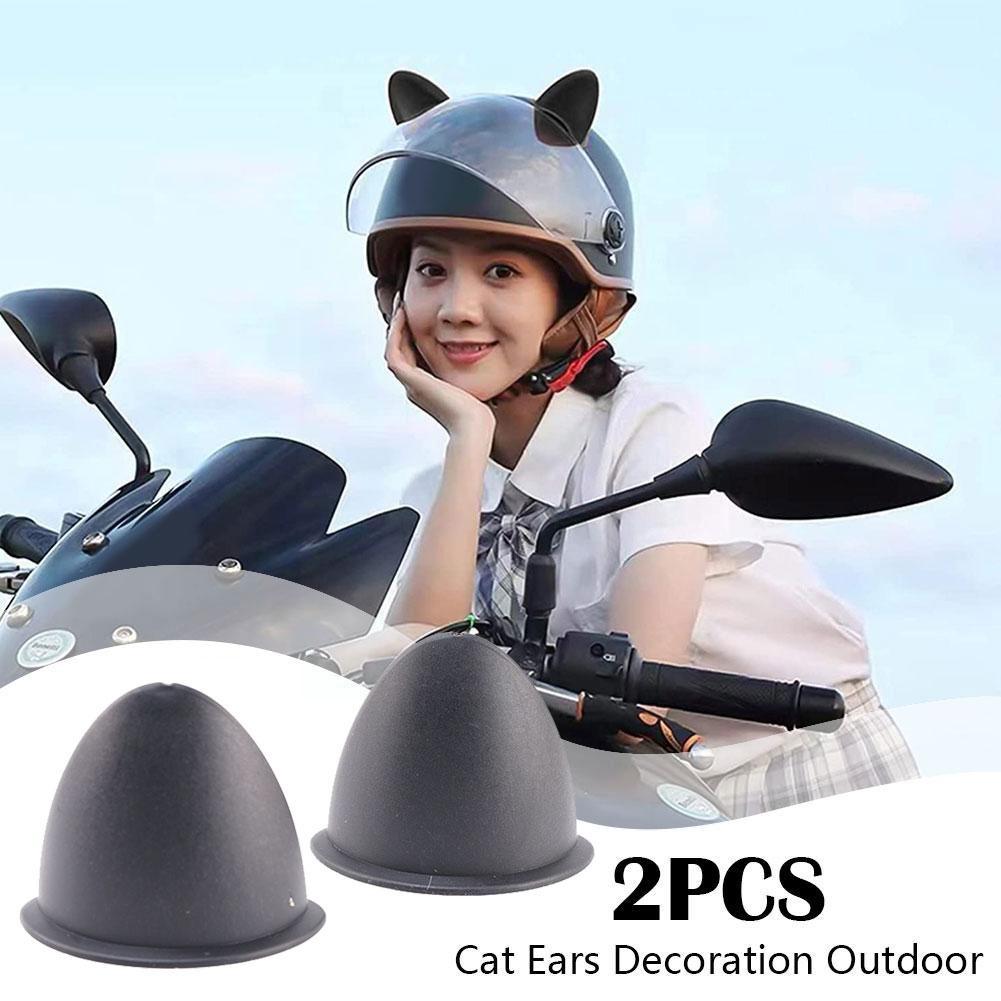 2pcs Universal Motorcycle Helmet Decoration Accessories Devil Horns Decoration Sport Decoration Cat Ears Outdoor L2T8
