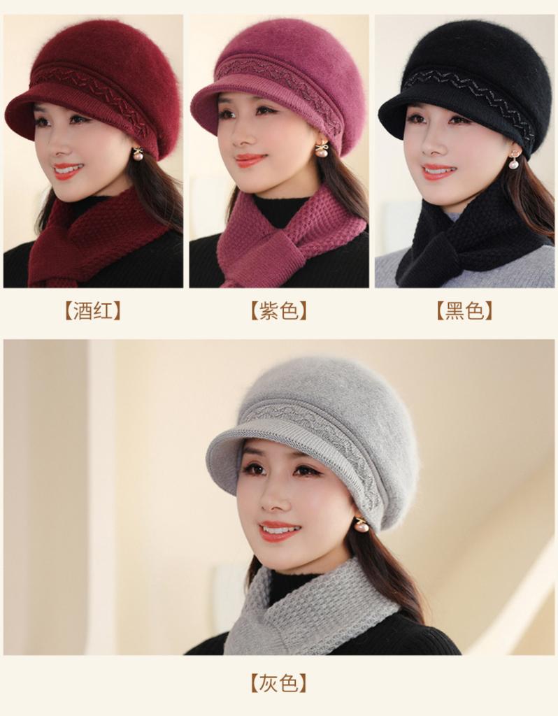 Women's Warm Dual-use Pullover Sports Hat Casual Ear Cap