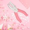 1/2Pcs Handheld Hole Paper Punch Heart/Star/Circle Hole 1/4 Inch Metal Single Hole with Soft-Handled for Tags Clothing Ticket