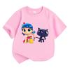 True and The Rainbow Kingdom T-shirt Kawaii Boys Girls Kids Clothing Tops Short Sleeves Sports Fashion Streetwear Tees
