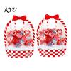 Candy Bags with Handle 2/4/6Pcs Clear Gift Bag for Halloween Christmas, Goodie Treat Holders Handle, Resealable Sealed Pouch Holiday Party Favors