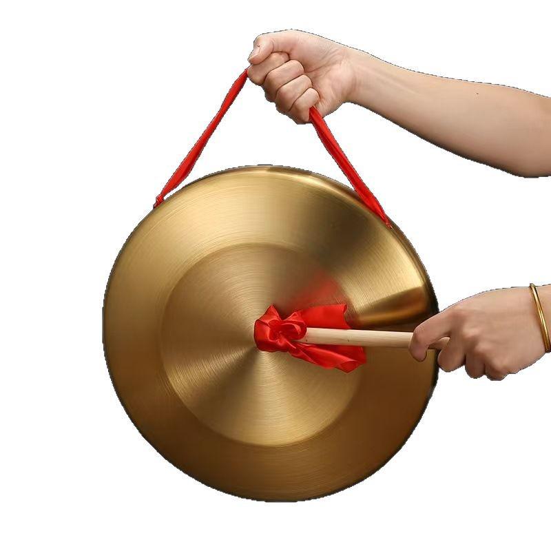 Bronze Plated Performance & Warning Gong with Hammer