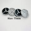 EBS4  For Benz Hot 4pcs/set 75mm Car Wheel Center Hub Caps Cover for Mercedes Benz B/C/E/S Class A Class C200L GLC GLK CLA W126 Auto A