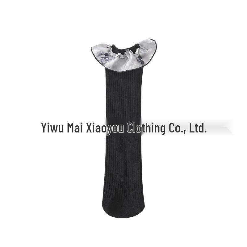 

Girls Knee-High Korean Lace Socks - Spring/Autumn Princess Style One Size (Recommended for ages 2-16)