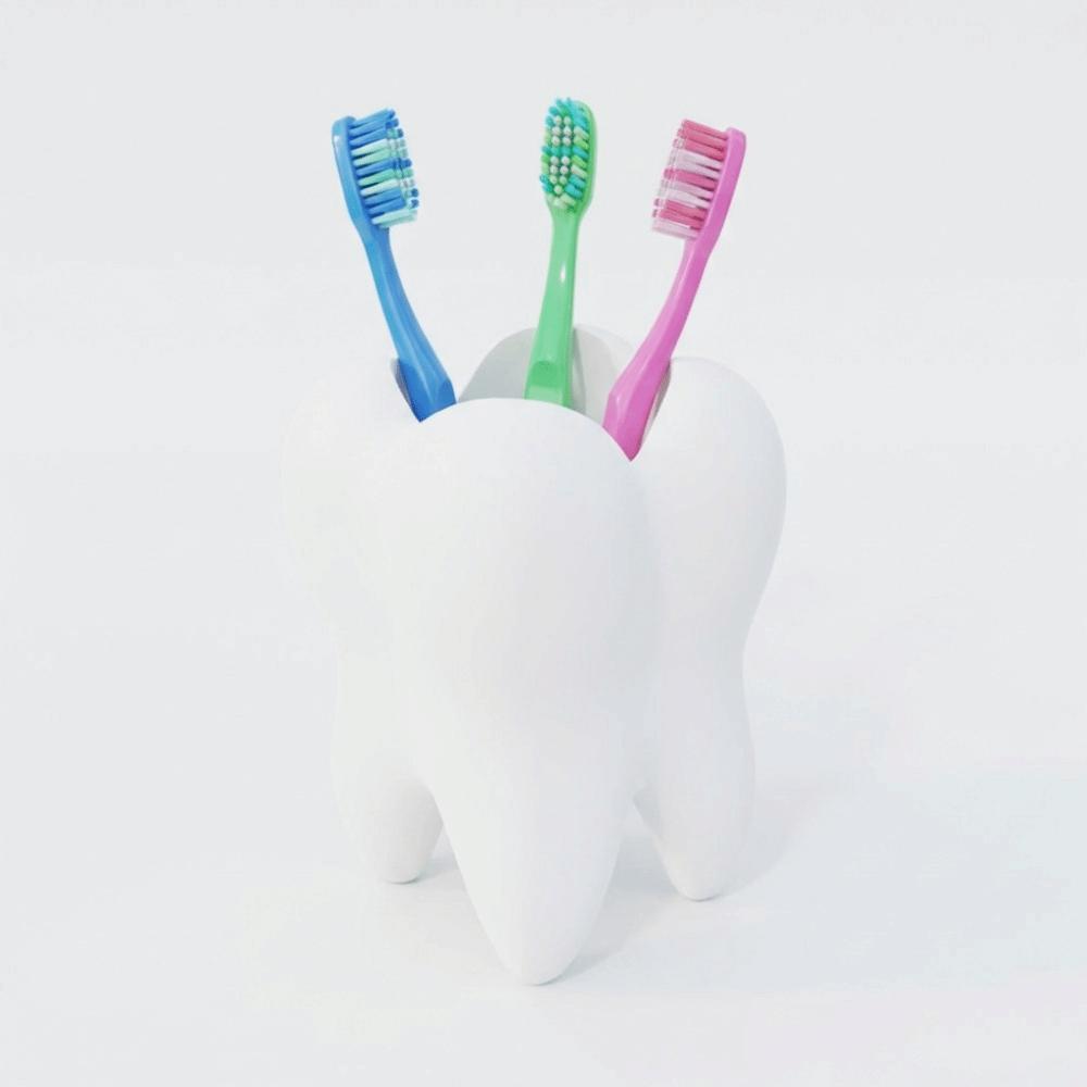 Creative 3D Printing Toothbrush Holder Multi-functional Toothbrush Rack Gift for Dentist