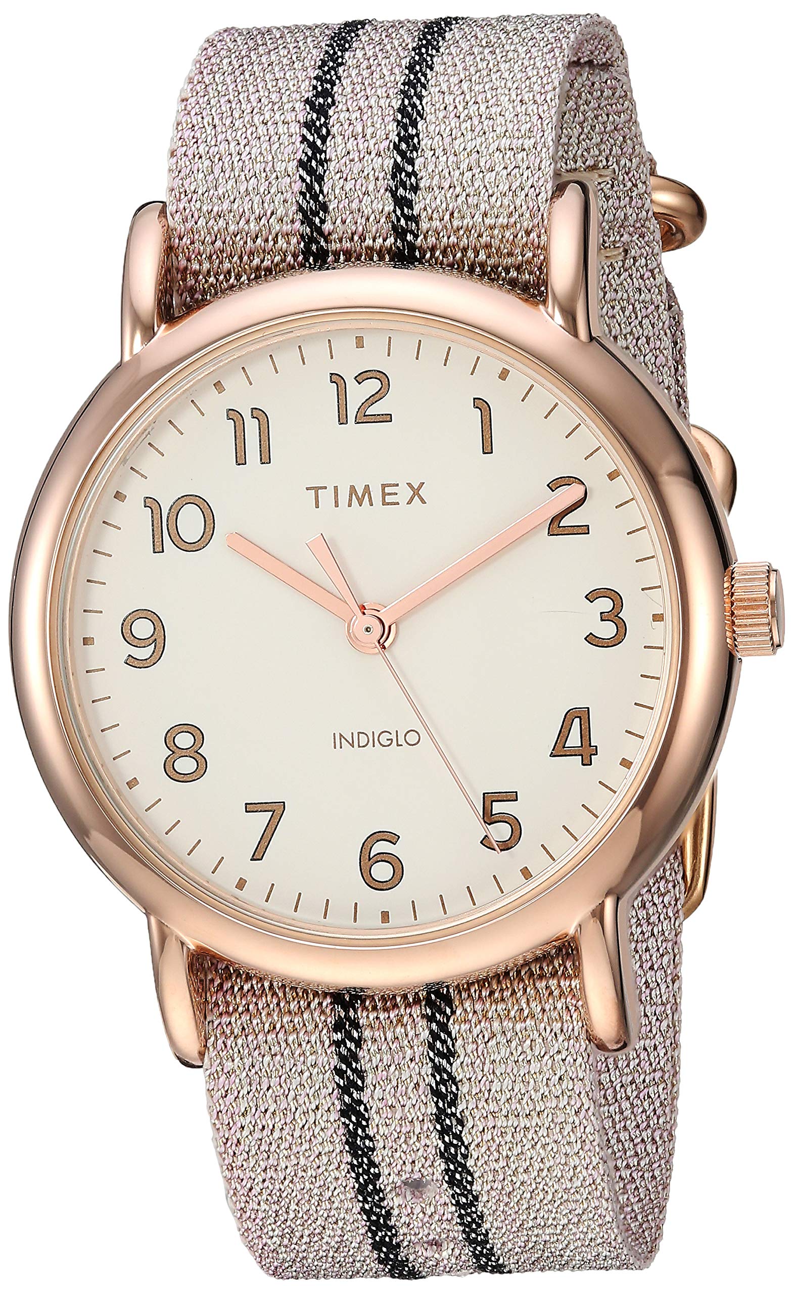 

Часы Timex Women s Weekender 38 мм, матовый металлик/графитовая полоска