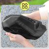 Housse de protection de main grise Bande réfléchissante de nuit Protection de guidon Garde-main E-bike Conduite ATV