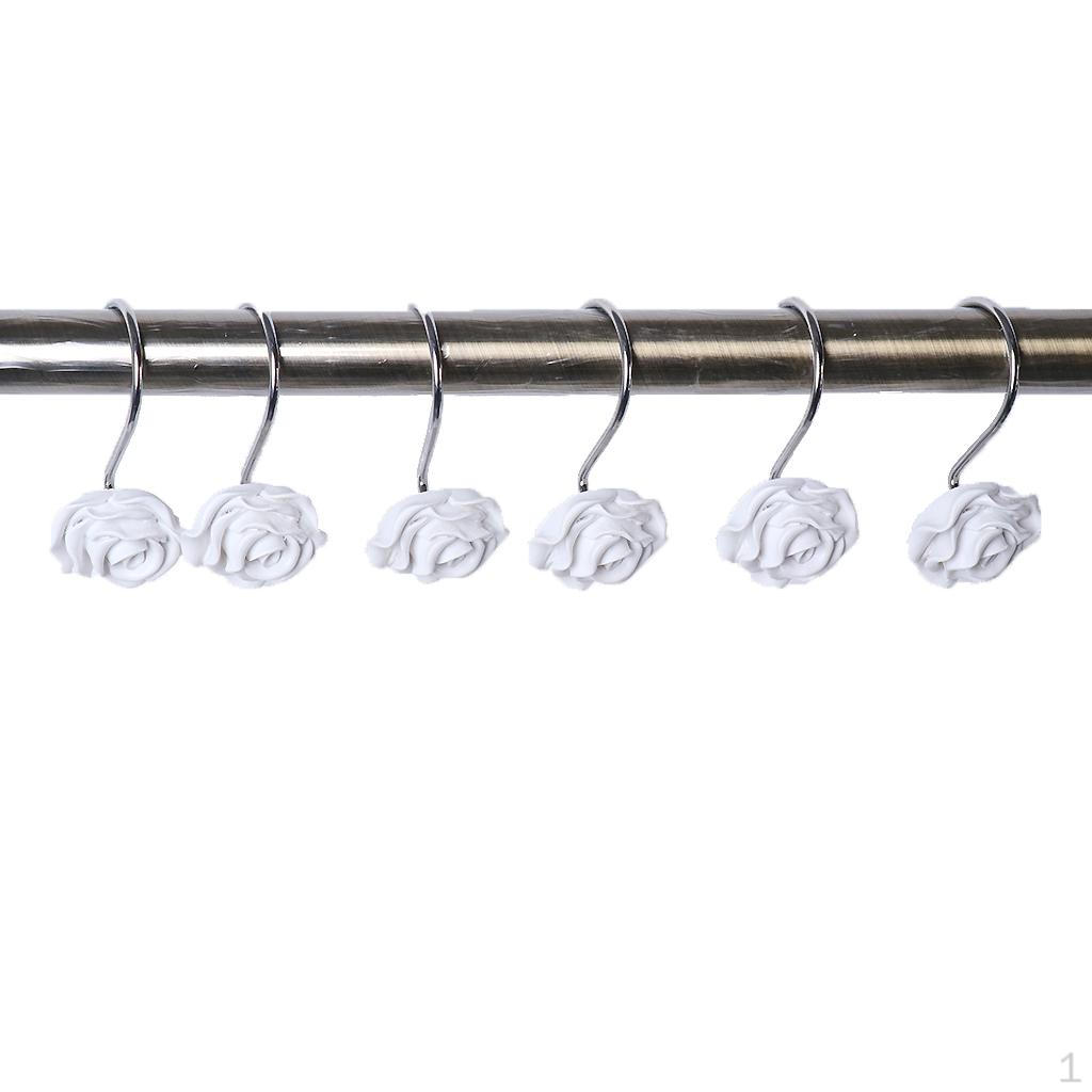 

12 Pieces Curtain Hook Holder Home Culture Simple Use білий