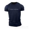 Men's casual fitness  T-shirt, breathable for sports, running, and outdoor activities