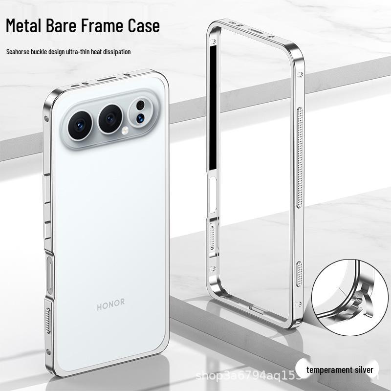 Honor 500/500pro Metal Clamshell Case: Ultra-thin, Drop-proof, Full Coverage with Heat Dissipation Honor 500