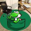1pc Mario Pocket Yoshi Office Round Area Rug, Under Office Chairs Bedroom Living Room Home Decor a1022233
