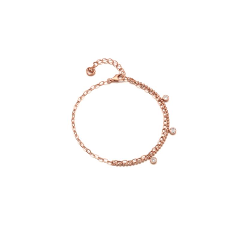 Bacio Baci Silver925 Shiny Chain Bracelet (pink) D21SB0830