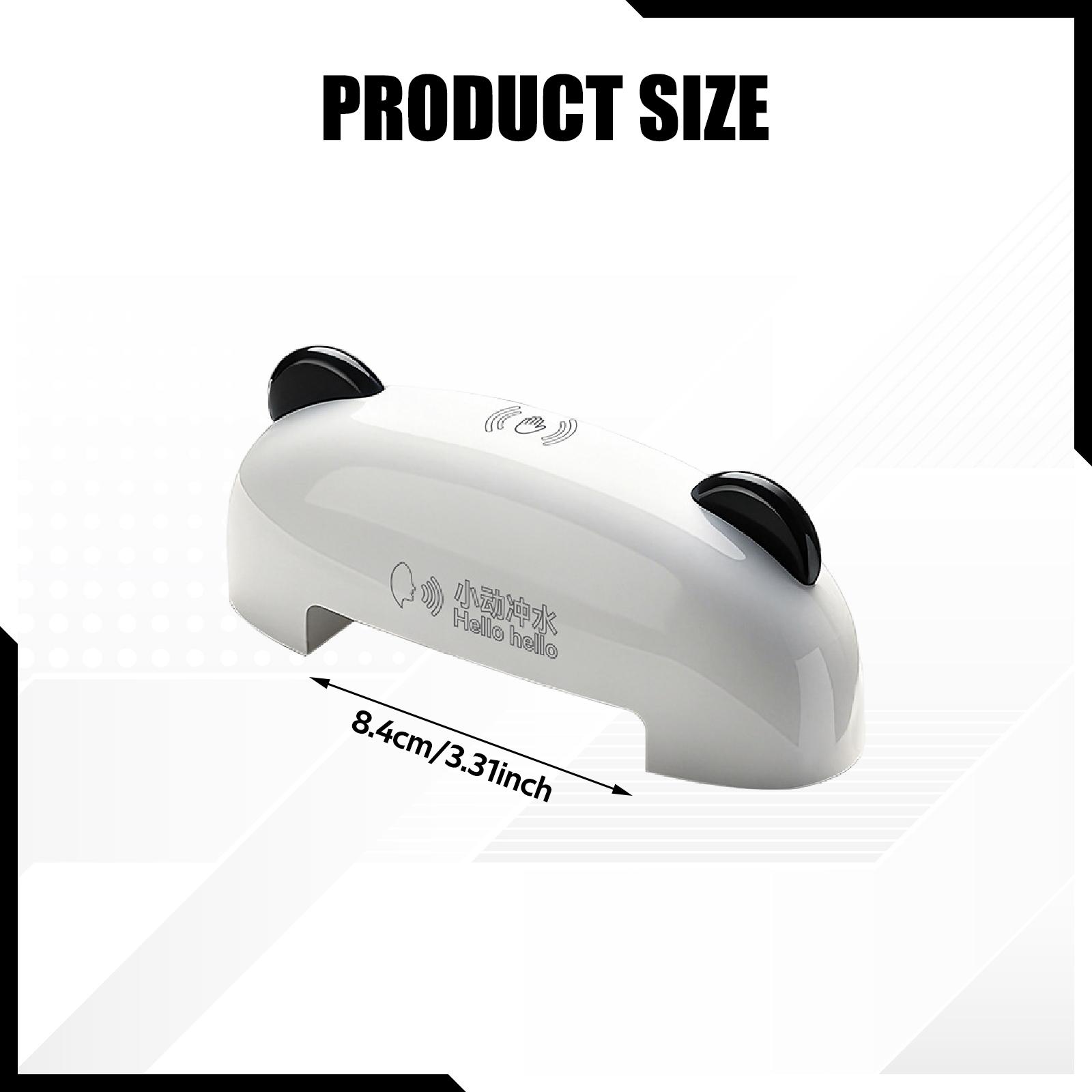 

Touchless Toilet Flusher with Voice Control Automatic Toilet Flushing Device Waterproof Type C Charge for Hotel Home Office Use білий