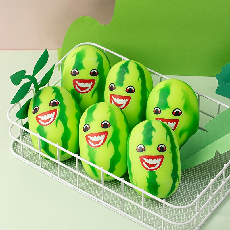 Creative Simulation Watermelon Squishy Toys Anti Stress Balls Anxiety Release Soft Sensory Squeeze Fidget Toy For Adults Kids