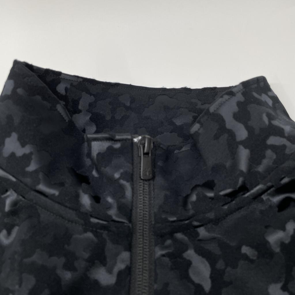 SY32 by SWEET YEARS SYG-24A006ABS Black Stretch Jacquard Camouflage Jacket Jacket XXL blackUsed