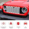 For Jeep Wrangler JL 24-25 WHITE Grille Panel Decor Cover Trim Guard ert Deco