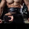 Tyngdlyftningsbälte för knäböj skivstång styrkelyft justerbart läder midjestöd bodybuilding träning fitness skyddsbälte
