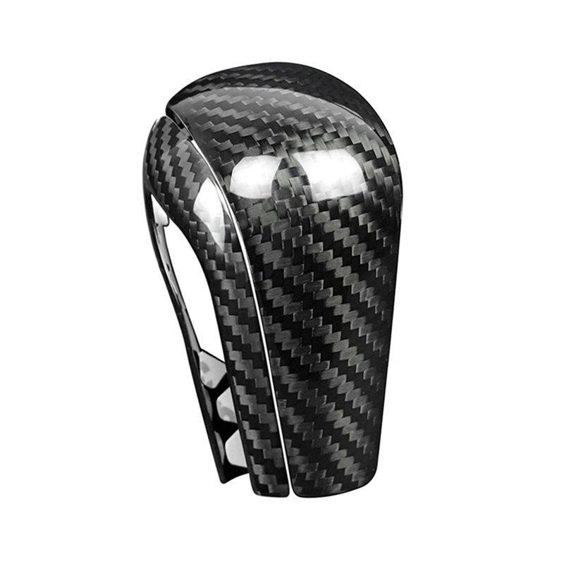 Carbon Fiber Shifter Cover Knob Trim For Mazda CX-30 CX30 -2025 Car Center Console Gear Shift Carbon Fiber Pattern