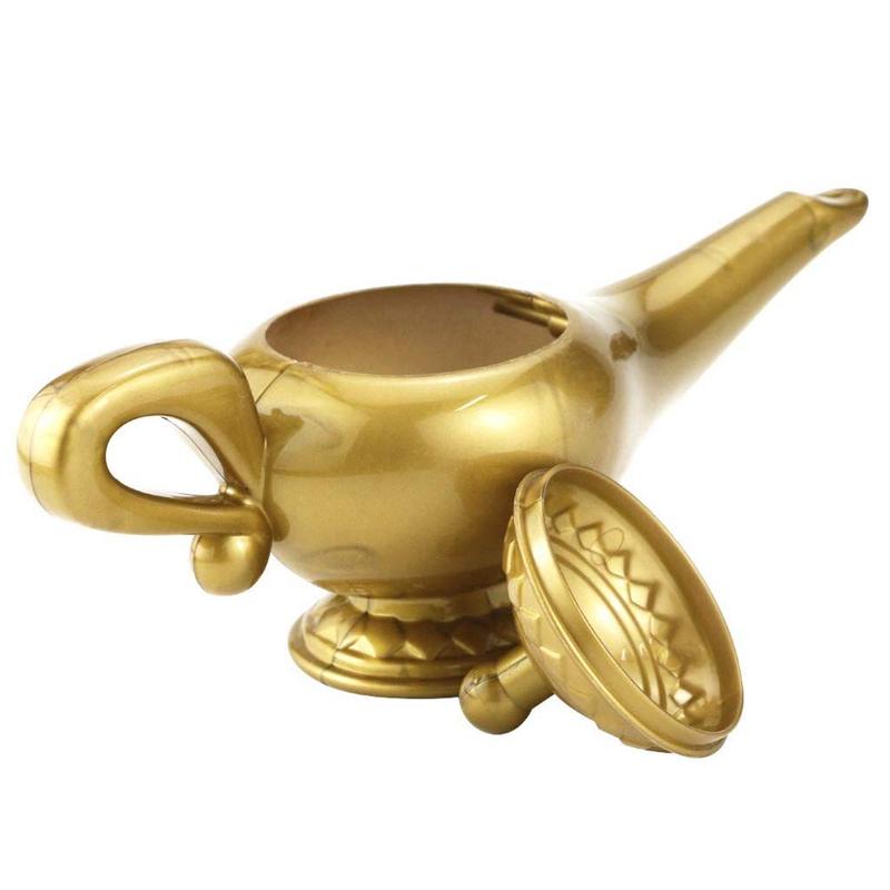 Halloween Party Magic Supplies Plastic Genie Lamp Movie Cosplay Show Props For Children Home Birthday Party DIY Decorations
