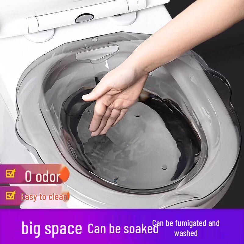 COOKSS Squat-Free Toilet Sitz Bath with Sprayer