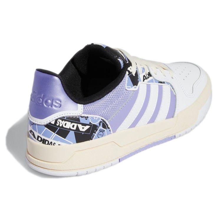 Adidas Neo Entrap Comfortable Durable Low-Top Skate Shoes Women Sneakers White Purple GZ4880
