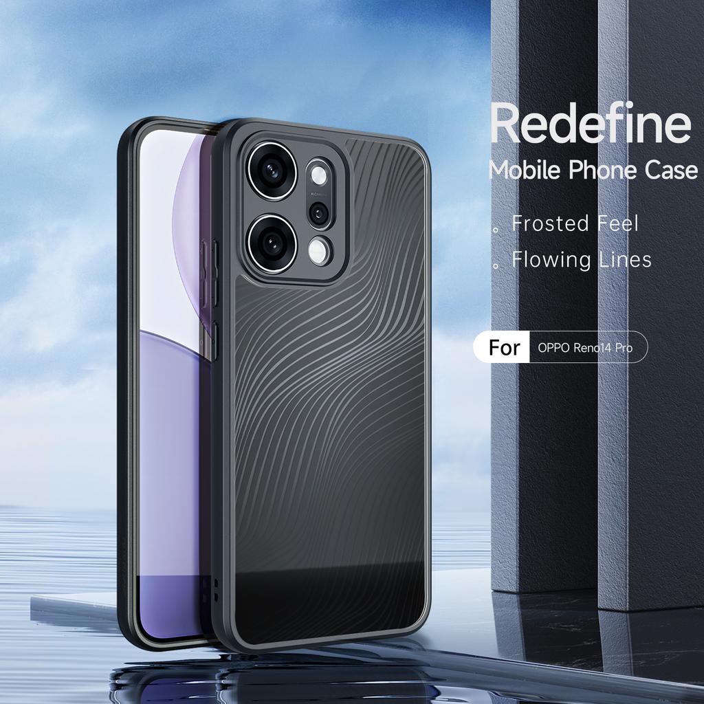 For Oppo Reno14 Pro 5G (Global) Case DUX DUCIS Aimo Series TPU+PC Matte Drop-Proof Phone Cover (REACH Certification)