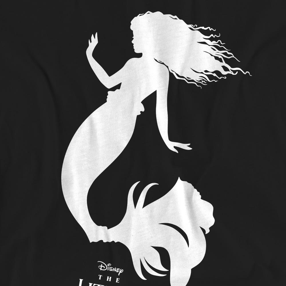 The Little Mermaid Unisex Adult Ariel Silhouette T-Shirt