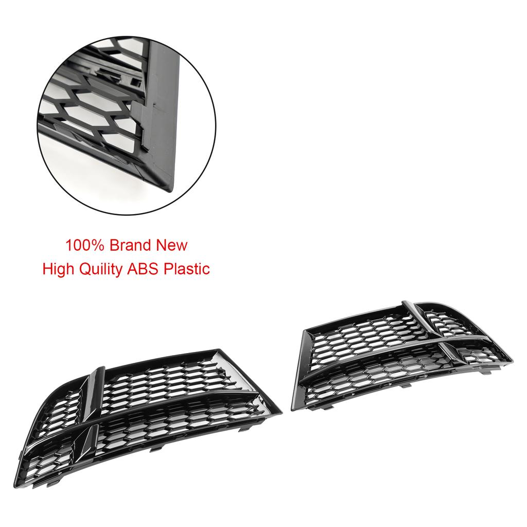 Front Fog Light Cover Bezel Grille Grill 8V3807681AE 8V3807682Q Fit A3 8V S-LINE 2017-2019