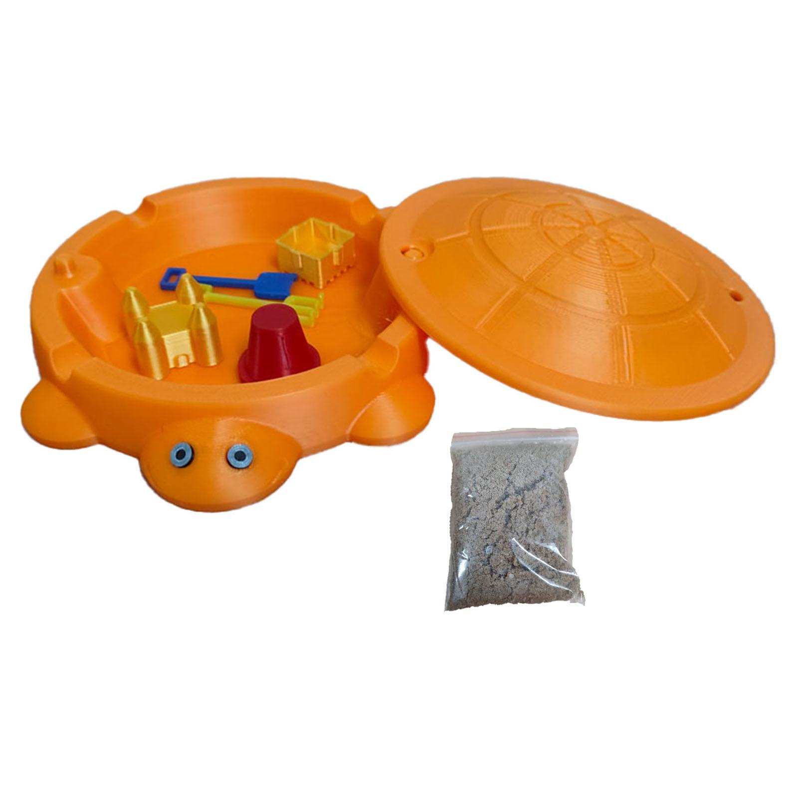 

Turtle Sandbox Desk Toy,with Tools, Garden Kit,Stress Relief Novelty Gift, Decor Desktop Accessories For Home One Size помаранчевий