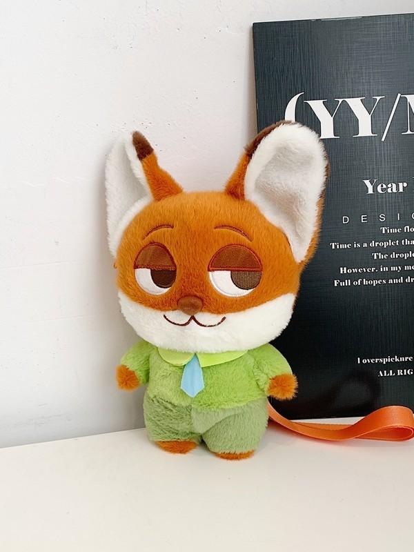 Zootopia Plush Bunny Tote Bag With Zipper Closure For Casual Day Use