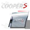 3D Car Decor S Logo Front Hood Grille Emblem Sticker For Mini Cooper S R53 R52 R56 F57 F55 F56 JCW Fender Rear Trunk Body Badge