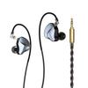 KEYSION In Ear HiFi Headphones 1DD+1 Knowles BA Hybrid Drive IEM Wired Earphones With Detachable 0.78mm 2pin 3.5mm OFC Sliver-Plated Cable