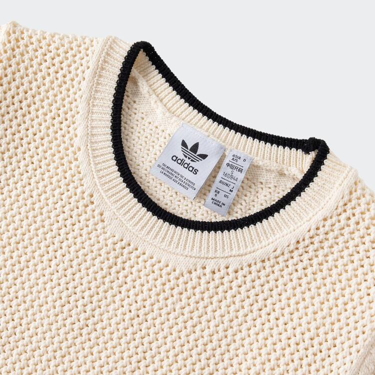 adidas Womens Premium Crochet Cali T-Shirt Wonder White Women Streetwear JD1076