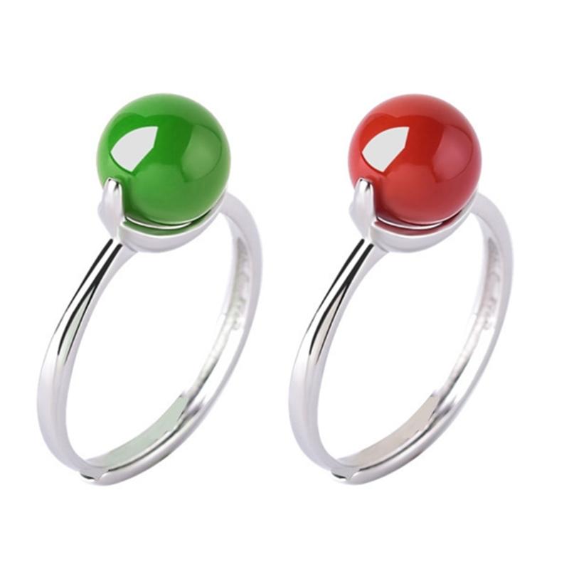 Unisex Bead Finger Jewelry Fashionable Wedding Rings Adjustable Size Opening Rings Metal Material Adjustable Rings