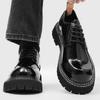 Vysoce kvalitní pánské boty Business Casual Britské Platformové Derby Boty Pro Muže Špičkové Luxusní Designové Svatba Kožené Boty