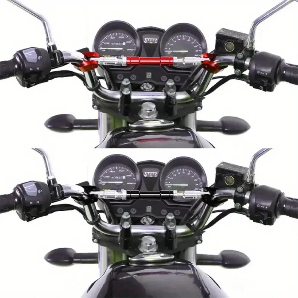 Support de guidon de barre d'équilibre de moto - Barre transversale de niveau renforcée CNC Accessoire de direction de modification de guidon