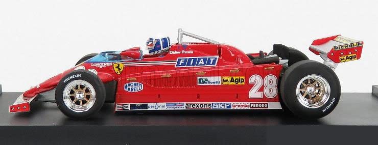 BRUMM Ferrari 126CK Pironi Monaco GP with Driver BRUMM FERRARI Didier Pironi 1/43 1981#28 D. R368-CH [item]