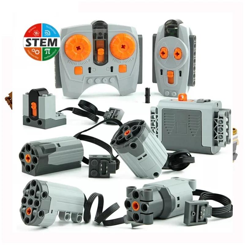 Power Functions Motor Technical Parts MOC Multi Tool Servo Train Motor PF 8293 8883 Model Building Blocks Compatible Leduo