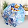 Winnie and Friends Themed Travel Umbrella-8 Ribs Automatic Opening and Closing, Portable Folding Design, Compact and Stylish Umbrella