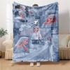 1Pc Elsa'S Winter Fantasy Blanket For Couch Bed Plush Cozy Fuzzy Blanket Super Soft Warm Blankets For Fall And Winter 091871