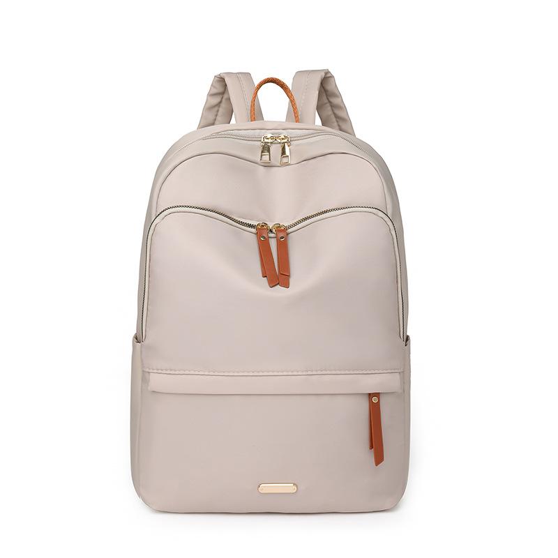 Рюкзак Новый Модный Тренд Студенческая Компьютерная Сумка Женская 14-дюймовая Женская Деловая Большая Вместимость Школьная Сумка Рюкзак бежевый