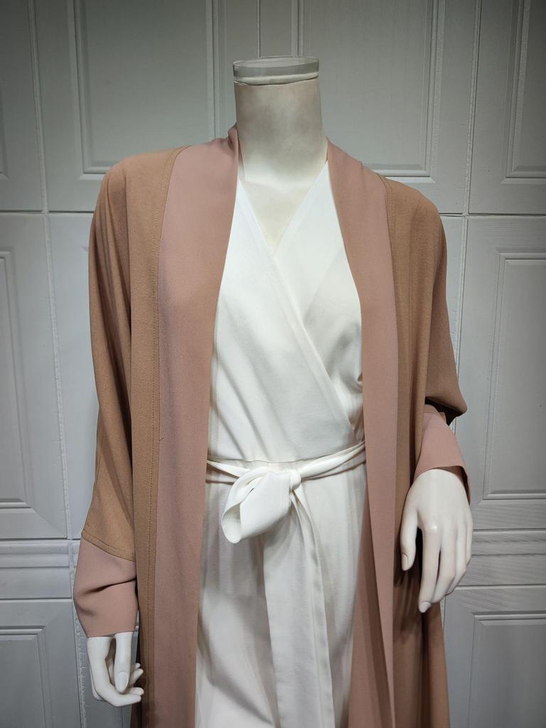 MQ064 Women's Patchwork Chiffon Cardigan Jacket Two-piece Set