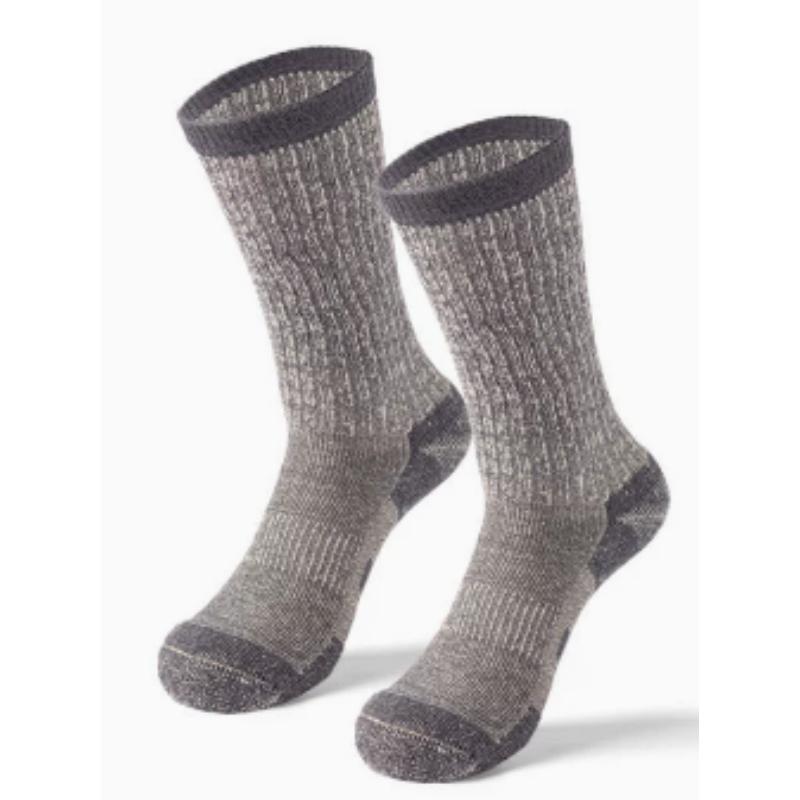 Merino Wool Mid Calf Socks Thick Terry Thermal Warm Anti Slip Anti Odor Outdoor Sports Socks Men Women Ski Mountaineering