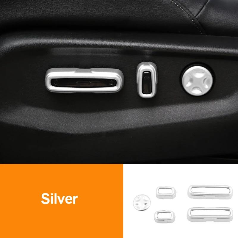 For Honda Accord X 10th 2018 - ABS electric seat adjustment decorative stickers front electric seat adjustment butto серебряный