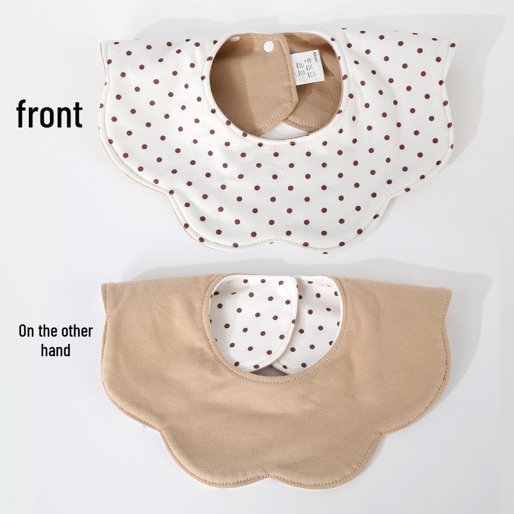 Korean Style Cotton Baby Bib - Double-Sided & Versatile for 0-2 Years