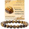 Beaded bracelet powder crystal garnet natural stone tiger's eye stone bead string natural crystal bracelet design