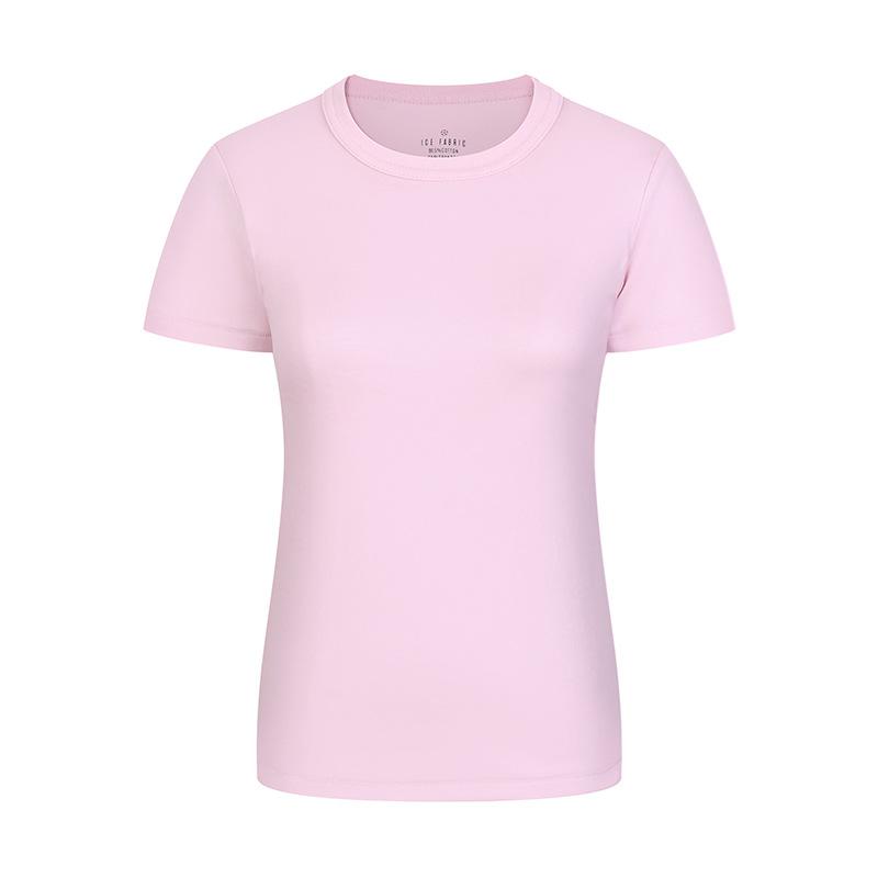 Reines Baumwoll-Kurzarm-T-Shirt für Damen Neues Lässiges Taillenbetontes Halbarm-Damen
